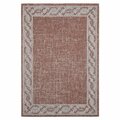 United Weavers Of America 5 ft. 3 in. x 7 ft. 6 in. Augusta Whitehaven Terracotta Rectangle Area Rug 3900 10029 69